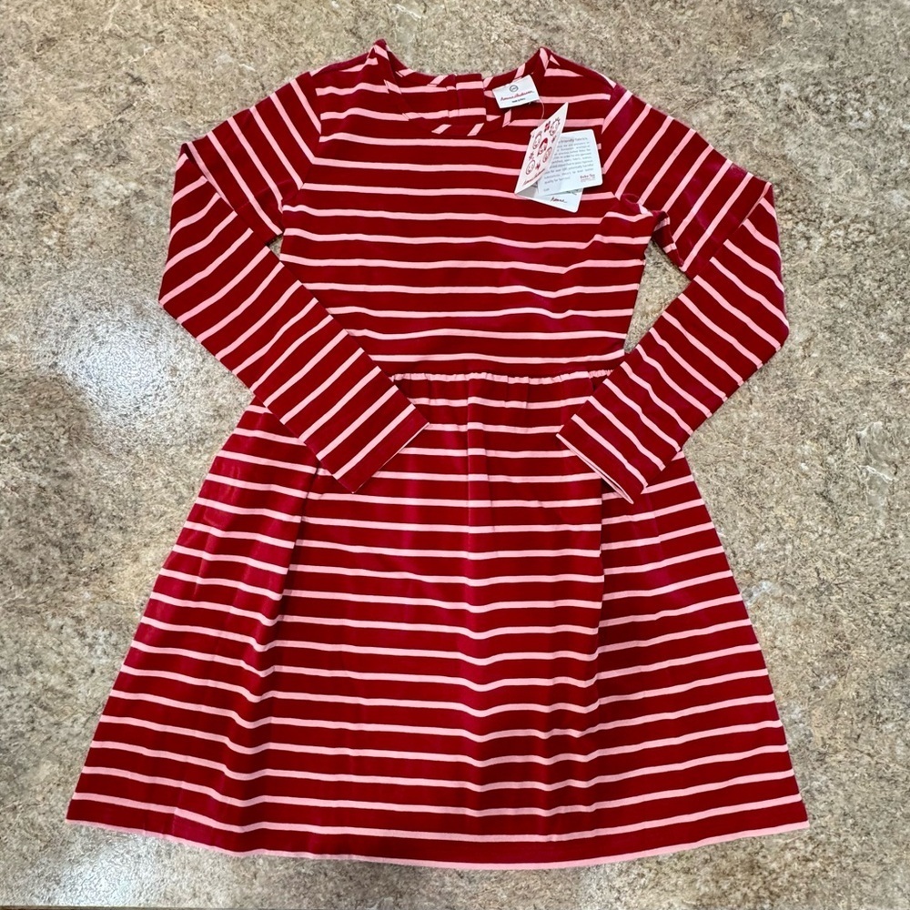 New Hanna Andersson Girls Long Sleeve Dress - Size 140 (US 10)